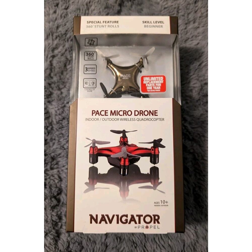 Navigator By Propel Pace Micro Drone Quadrocopter Wireless In/Outdoor NWT NEW